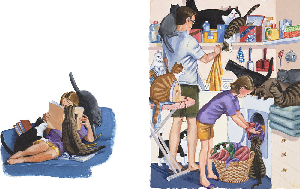 11 Original Illustrations From The Book, "Pussycats Everywhere!" @  $4,900