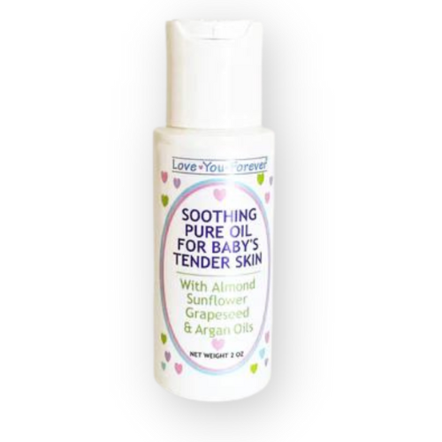 LOVE YOU FOREVER® Pure, Unscented, Natural, Soothing Baby Oil